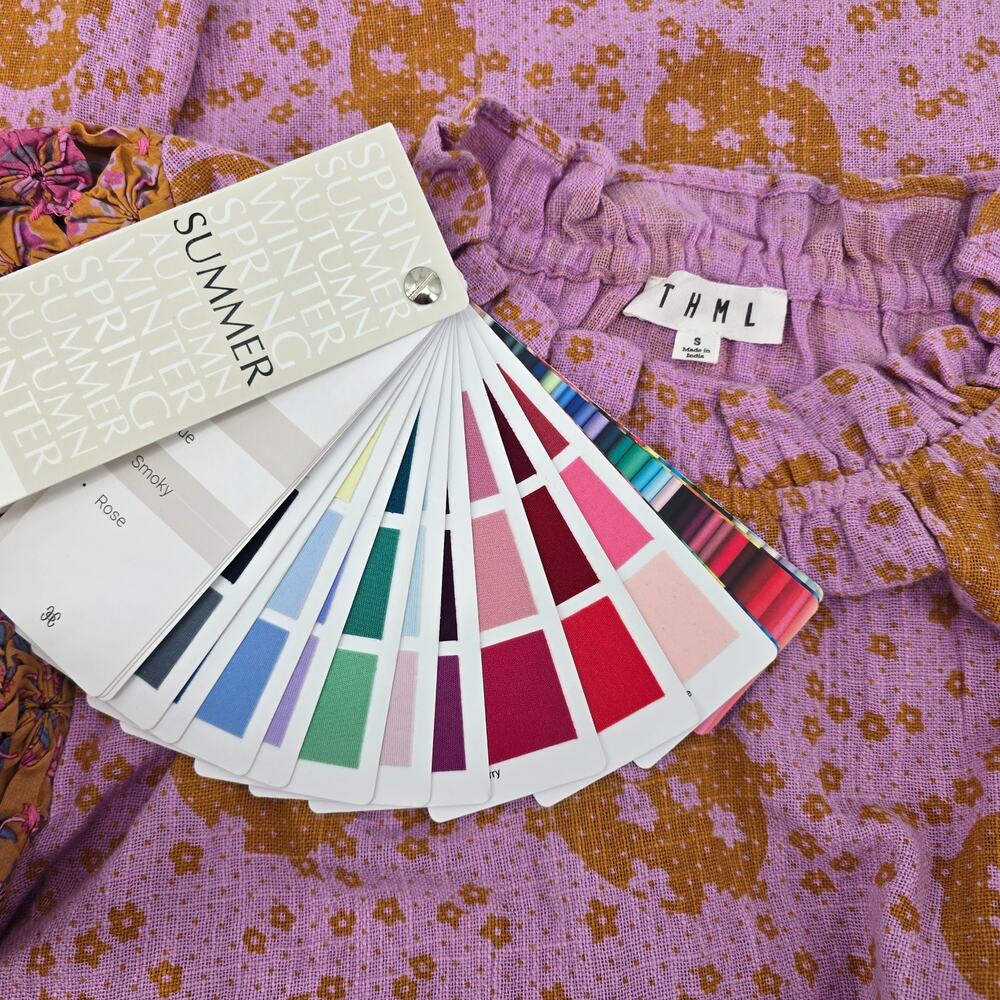 Thml Boho Cottagecore Retro Patchwork Ruffle-Neck… - image 4